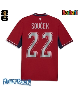 Republica Cehă Tomas Soucek #22 Tricou Fotbal Replică Mondial 2026 Barbati Acasa